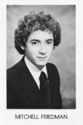 High School Yearbook with "Jew Fro" --1981